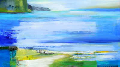 Susanne Beckh - 'Sehnsucht nach Meer', 80 x 140, Acryl, 2012