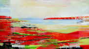 Susanne Beckh - 'Küstenlandschaft', 100 x 180, Acryl, 2011
