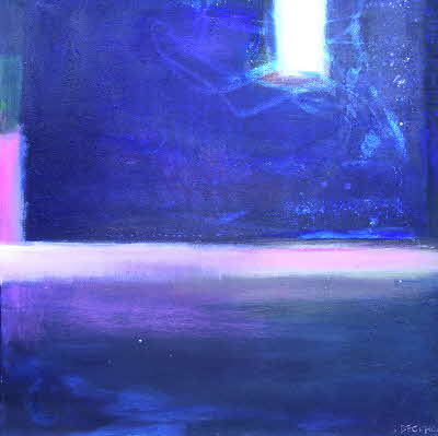 Susanne Beckh - 'Die Nacht', 80 x 80, Acryl